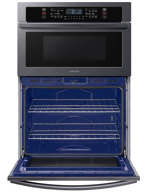 Samsung 30" Fingerprint Resistant Black Stainless Steel Microwave Combination Wall Oven - Image 3