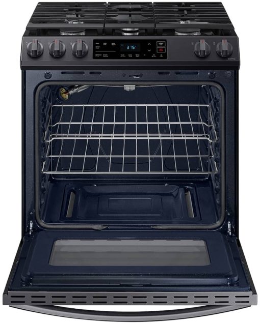 Samsung ADA 6 Cu. Ft. Fingerprint Resistant Black Stainless Steel Front Control Slide-In Gas Range - Image 2