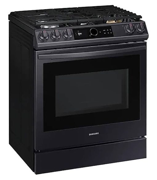 Samsung 6 Cu. Ft. Fingerprint Resistant Black Stainless Steel Slide-In Gas Range With Smart Dial, Air Fry & Wi-Fi - Image 3