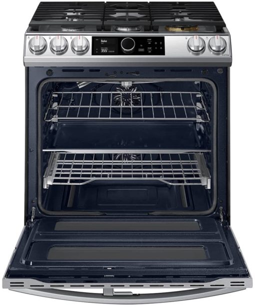 Samsung ADA 6 Cu. Ft. Fingerprint Resistant Stainless Steel Flex Duo Slide-In Gas Range With Smart Dial, Air Fry & Wi-Fi - Image 2