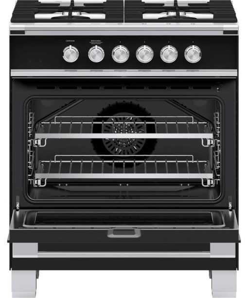 Fisher & Paykel Series 7 30" Black Gas Range With 4 Burners - Image 2