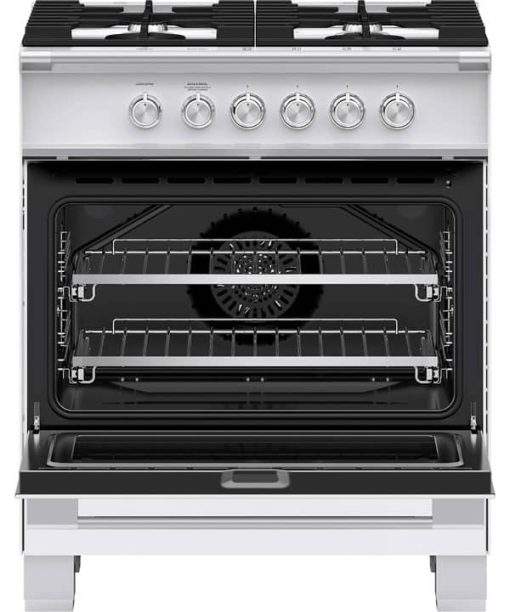 Fisher & Paykel Series 7 30" White Gas Range With 4 Burners - Image 2