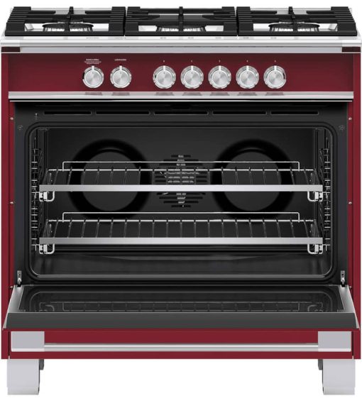 Fisher & Paykel Series 7 36" Red Gas Range With 5 Burners - Image 2