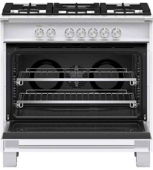 Fisher & Paykel Series 7 36" White Gas Range With 5 Burners - Image 2