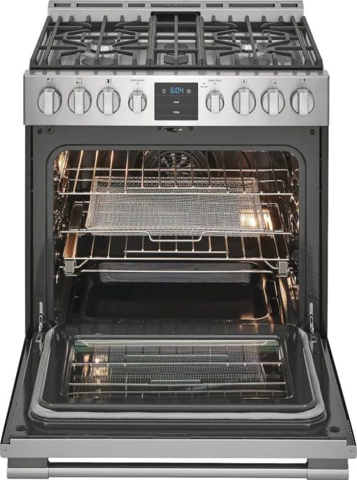Frigidaire Professional ADA 30" Smudge-Proof Stainless Steel Front Control Gas Range With Air Fry - Image 2