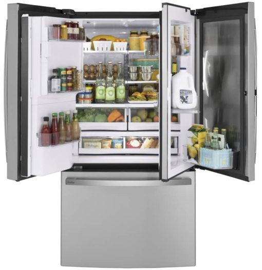 GE Profile ADA 27.7 Cu. Ft. Fingerprint Resistant Stainless Steel French-Door Refrigerator With Door In Door And Hands-Free AutoFill - Image 4