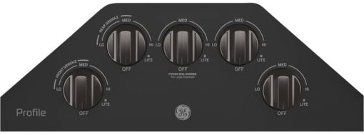 GE Profile ADA 30" Black Stainless Built-In Gas Cooktop With 5 Burners - Image 2