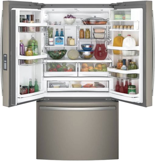 GE Profile ENERGY STAR 23.1 Cu. Ft. Slate Counter-Depth French-Door Refrigerator - Image 2