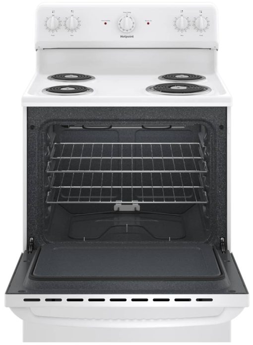 GE Hotpoint 30" White Freestanding Electric Range - Image 2