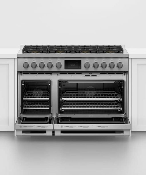 Fisher & Paykel Series 9 Professional 48" Stainless Steel Dual Fuel Range, 8 Burners, Self-Cleaning, Natural Gas - Image 4