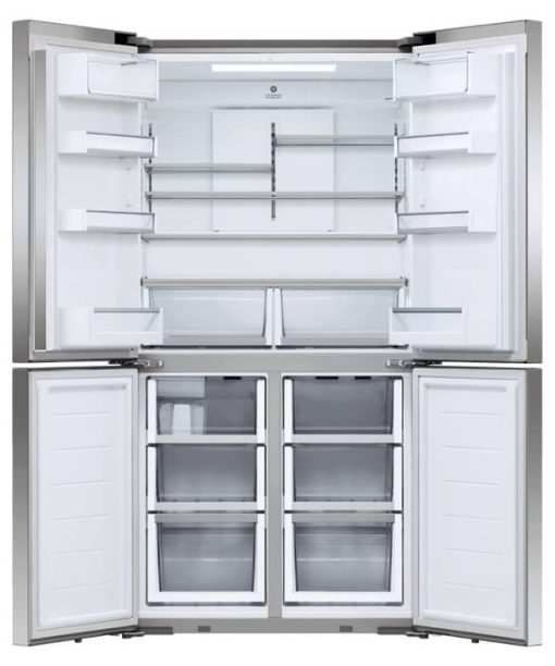 Fisher & Paykel Series 7 18.9 Cu. Ft. Stainless Steel Freestanding Quad Door Refrigerator Freezer, Ice & Water - Image 2