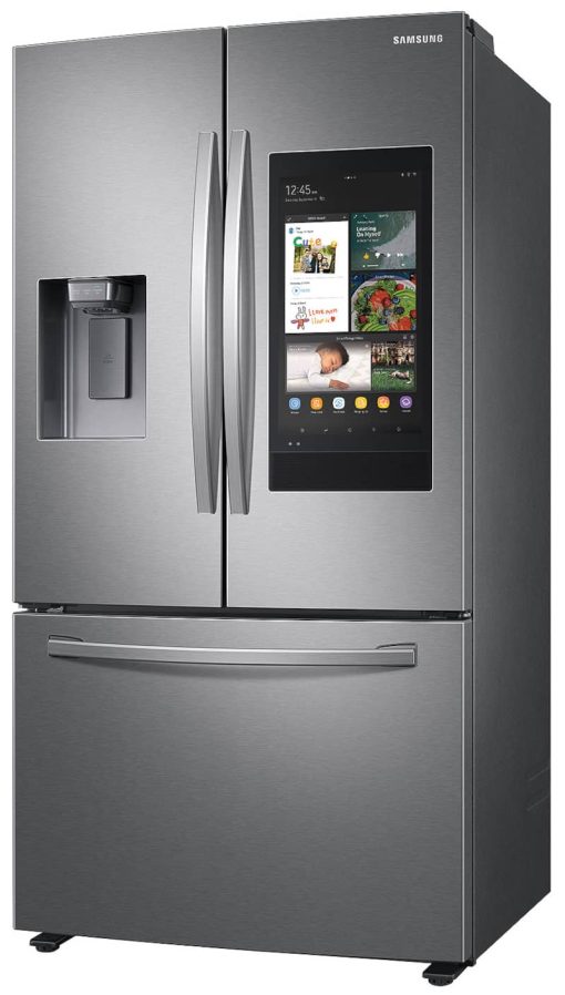 Samsung 26.5 Cu. Ft. Fingerprint Resistant Stainless Steel 3-Door French Door Refrigerator With Family Hub And External Water & Ice Dispenser - Image 3
