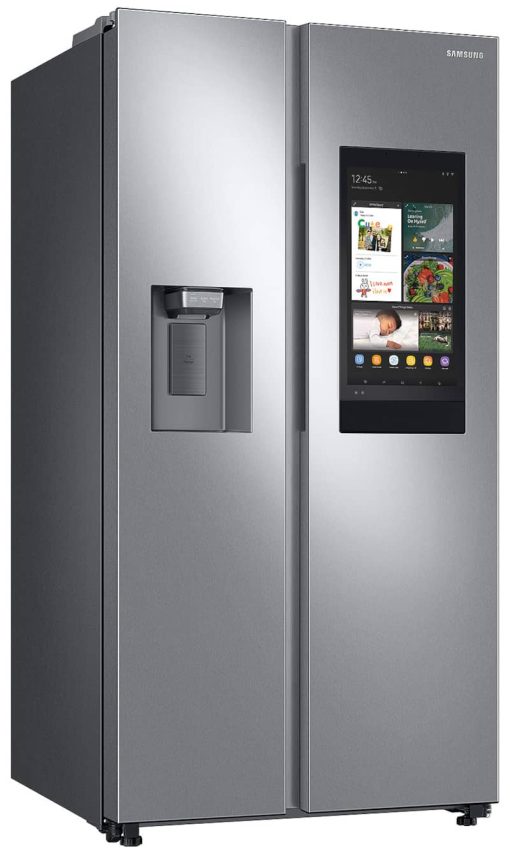 Samsung 26.7 Cu. Ft. Large Capacity Fingerprint Resistant Stainless Steel Side-By-Side Refrigerator With Touch Screen Family Hub - Image 5