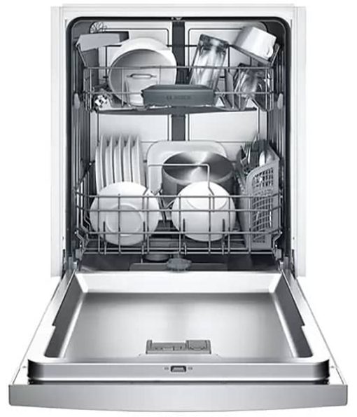 Bosch 100 Series 24" Anti-Fingerprint Stainless Steel Recessed Handle Dishwasher - Image 2