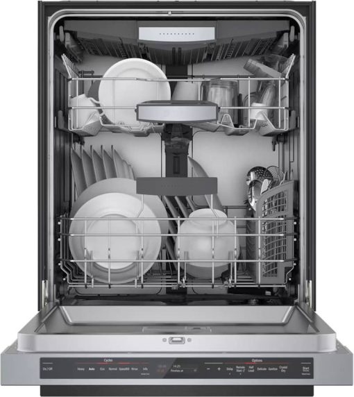 Bosch 800 Series 24" Stainless Steel Recessed Handle Dishwasher - Image 2