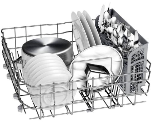 Bosch 500 Series 24" White Recessed Handle Dishwasher - Image 3