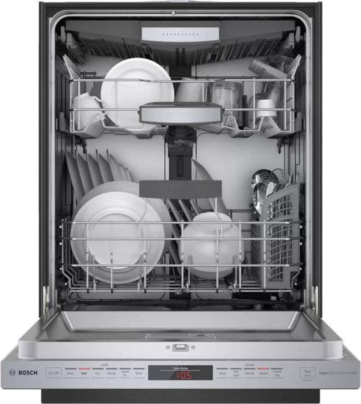 Bosch 800 Series 24" Stainless Steel Pocket Handle Dishwasher - Image 2
