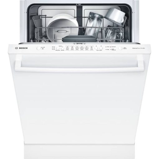 Bosch 100 Series 24" White Bar Handle Dishwasher - Image 3
