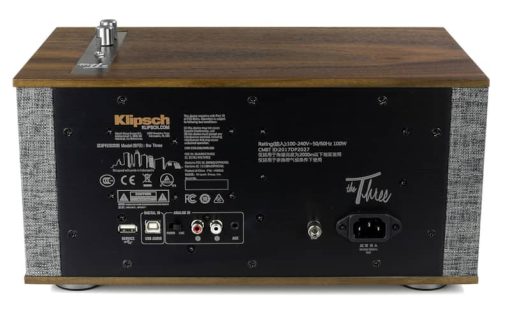Klipsch The Three II Heritage Series Walnut Shelf Wireless Bluetooth Speaker - Image 2