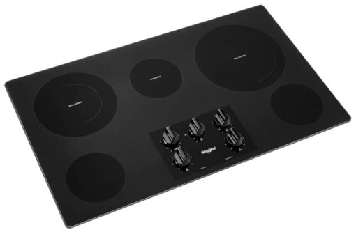 Whirlpool ADA 36" Black Electric Ceramic Glass Cooktop With Two Dual Radiant Elements - Image 2