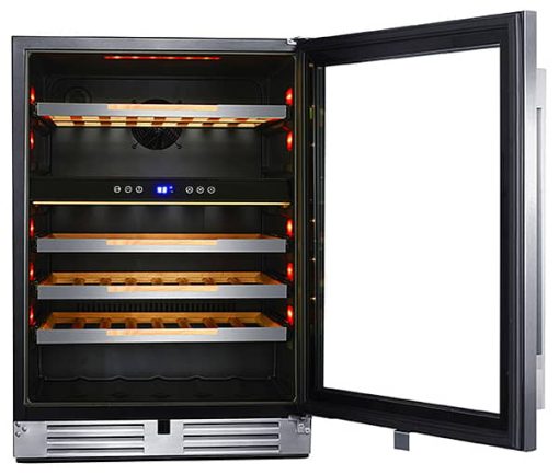 Avanti ELITE Series Stainless Frame Right-Hinge Single Zone Wine Chiller - Image 2