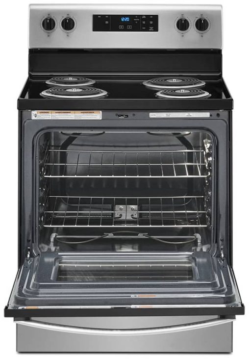 Whirlpool 4.8 Cu. Ft. Stainless Steel Electric Range With Keep Warm Setting - Image 2