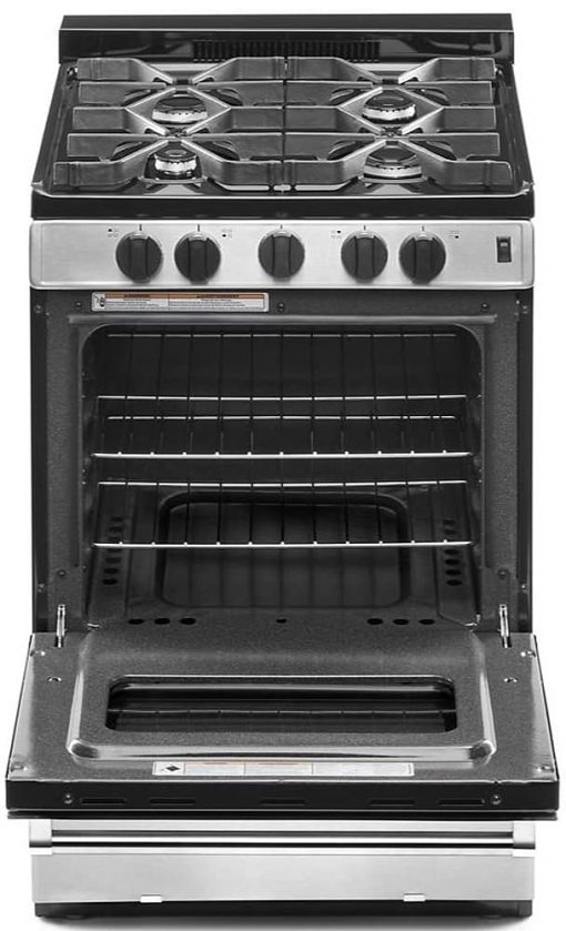 Whirlpool ADA 24" Stainless Steel Freestanding Gas Range With Sealed Burners - Image 2