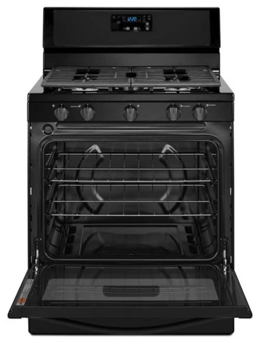 Whirlpool 5.1 Cu. Ft. Black Freestanding 5-Burner Gas Stove - Image 2