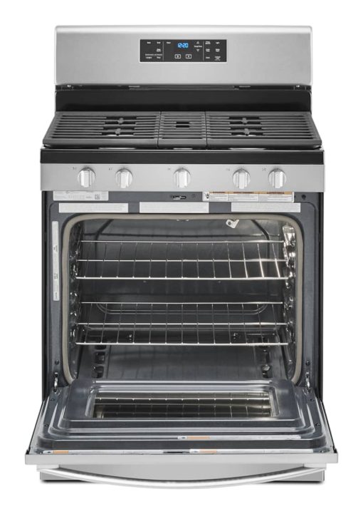 Whirlpool 5 Cu. Ft. Fingerprint Resistant Stainless Steel Gas Range With Center Oval Burner - Image 2