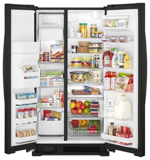 Whirlpool ADA 33" Fingerprint Resistant Black Stainless Side-By-Side Refrigerator - Image 2