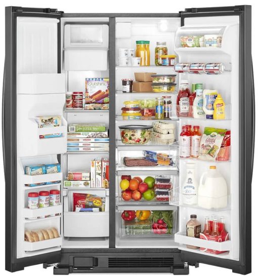 Whirlpool ADA 36" Black Side-By-Side Refrigerator - Image 2