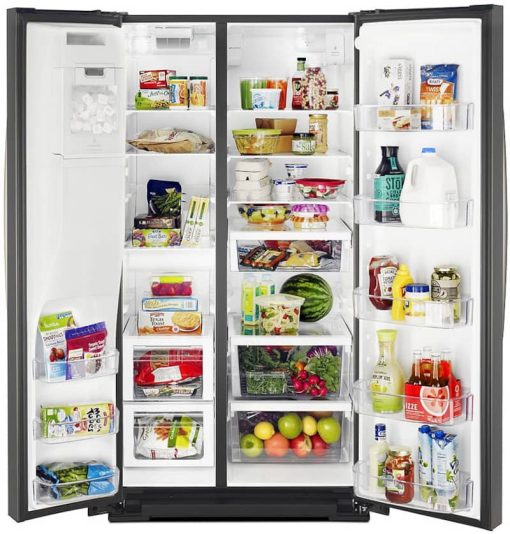 Whirlpool ADA 36" Fingerprint Resistant Black Stainless Steel Side-By-Side Refrigerator - Image 2