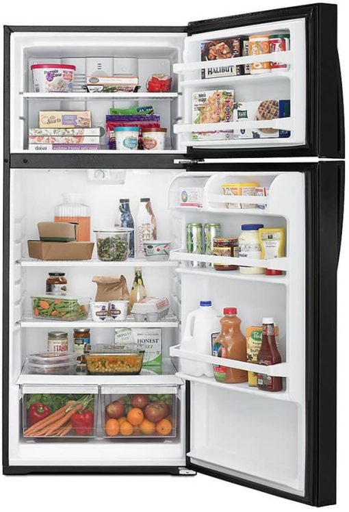 Whirlpool 28" Black Top Freezer Refrigerator - Image 2