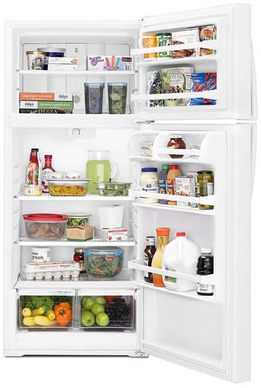 Whirlpool 28" White Top Freezer Refrigerator - Image 2