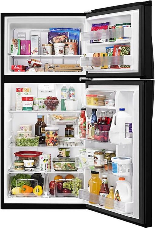 Whirlpool ADA 30" Black Top Freezer Refrigerator - Image 2