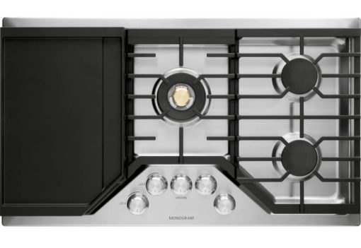 Monogram ADA 36" Stainless Steel Deep-Recessed Natural Gas Cooktop - Image 2