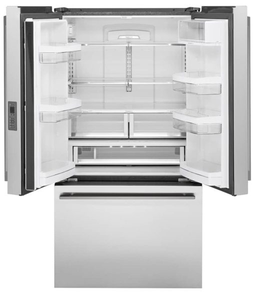 Monogram ENERGY STAR 23.1 Cu. Ft. Stainless Steel Counter-Depth French-Door Refrigerator - Image 3