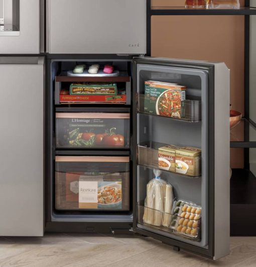 Cafe ENERGY STAR 27.4 Cu. Ft. Platinum Glass Smart QuadDoor Refrigerator - - Image 11