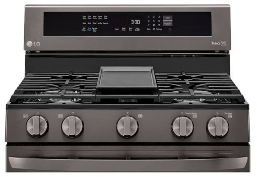 LG 5.8 Cu. Ft. PrintProof Black Stainless Steel Smart Wi-Fi Enabled True Convection InstaView Gas Range With AirFry - Image 13