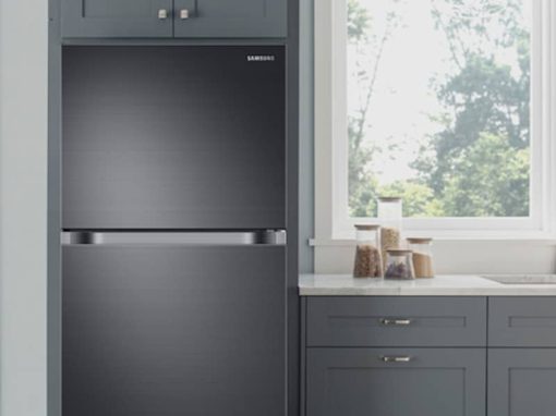 Samsung 18 Cu. Ft. Fingerprint Resistant Black Stainless Steel Top Freezer Refrigerator With FlexZone And Ice Maker - Image 11