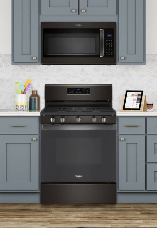 Whirlpool 5 Cu. Ft. Black Stainless Steel Gas Range With Center Oval Burner - Image 11