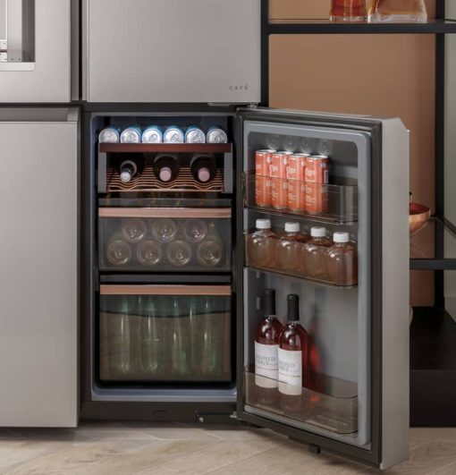 Cafe ENERGY STAR 27.4 Cu. Ft. Platinum Glass Smart QuadDoor Refrigerator - - Image 12