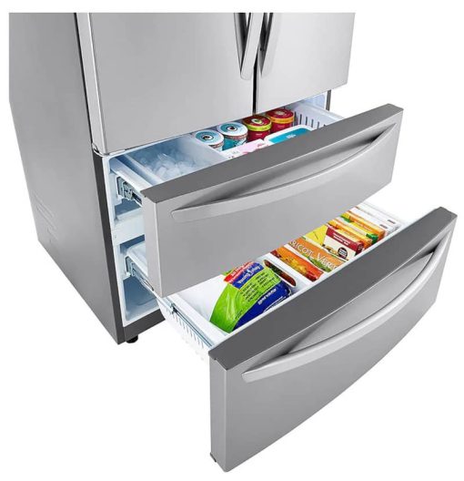 LG 23 Cu. Ft. Stainless Steel 4Door French Door Counter-Depth Refrigerator - - Image 12