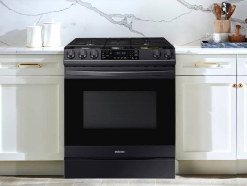 Samsung ADA 6 Cu. Ft. Fingerprint Resistant Black Stainless Steel Front Control Slide-In Gas Range With Air Fry - Image 12