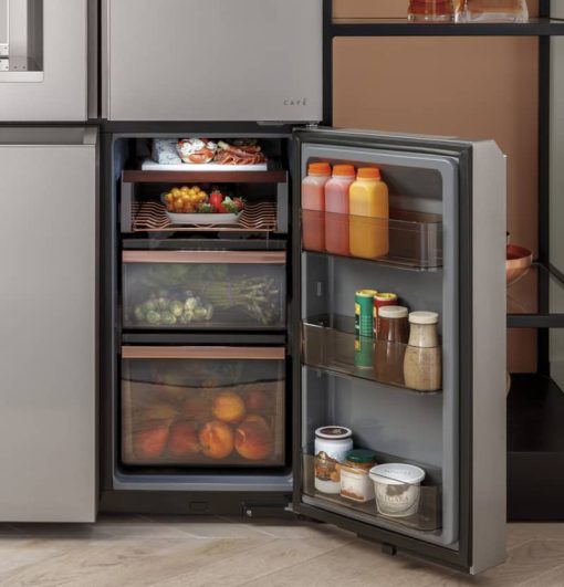 Cafe ENERGY STAR 27.4 Cu. Ft. Platinum Glass Smart QuadDoor Refrigerator - - Image 13