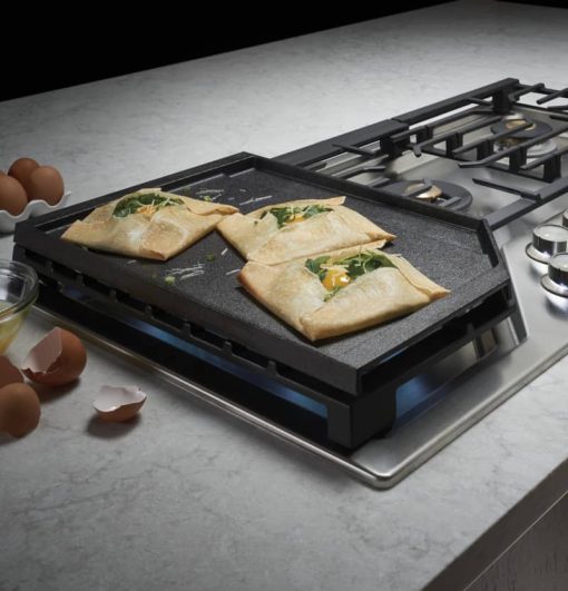 Monogram 36" Stainless Steel Smart Deep-Recessed Natural Gas Cooktop - Image 13