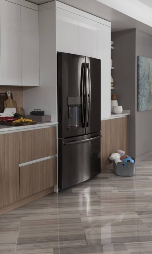 GE Profile ADA ENERGY STAR 27.7 Cu. Ft. Black Stainless French-Door Refrigerator With Hands-Free AutoFill - Image 14