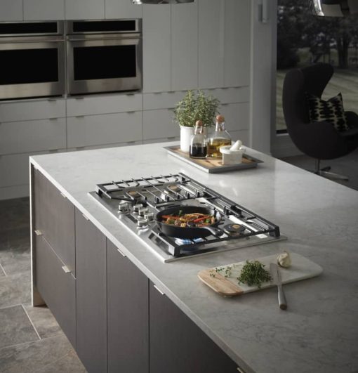 Monogram 36" Stainless Steel Smart Deep-Recessed Natural Gas Cooktop - Image 14