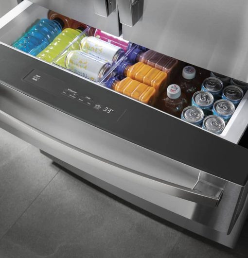 GE Profile 27.9 Cu. Ft. Fingerprint Resistant Stainless Steel Smart 4Door French-Door Refrigerator With Door In Door - - Image 17