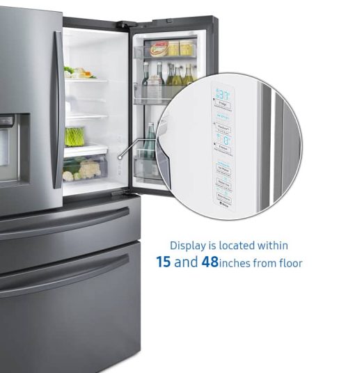 Samsung 28 Cu. Ft. Fingerprint Resistant Stainless Steel Food Showcase 4Door French Door Refrigerator - - Image 17